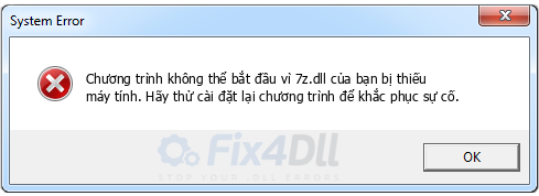 7z.dll thiếu