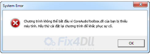 CoreAudioToolbox.dll thiếu