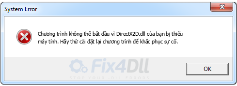 DirectX2D.dll thiếu