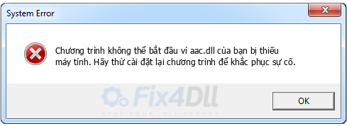 aac.dll thiếu