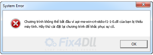 api-ms-win-crt-stdio-l1-1-0.dll thiếu