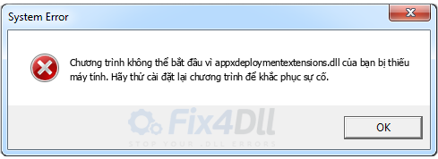 appxdeploymentextensions.dll thiếu