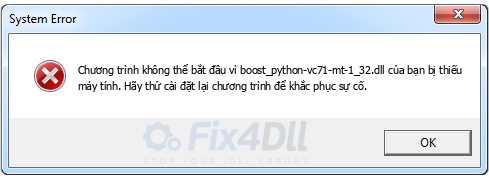 boost_python-vc71-mt-1_32.dll thiếu