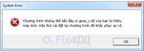 geos_c.dll thiếu