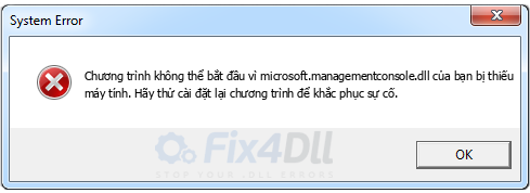 microsoft.managementconsole.dll thiếu