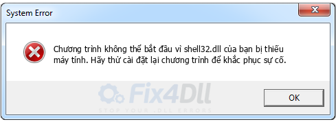 shell32.dll thiếu
