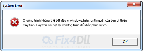 windows.help.runtime.dll thiếu