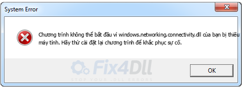 windows.networking.connectivity.dll thiếu